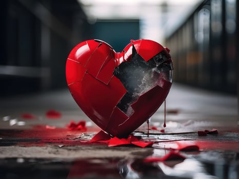 broken heart, concept of separation, betrayal photo
