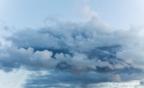 Blue sky with clouds background. photo
