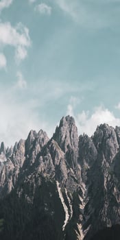 Beautiful mountain peaks photo