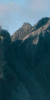 Beautiful mountain peaks photo