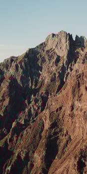 Beautiful mountain peaks photo