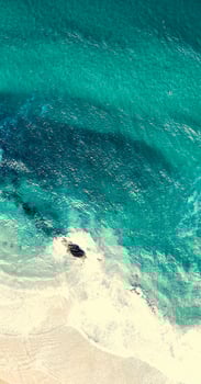 A person on a surfboard riding a wave photo