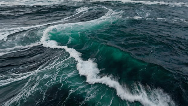 Ocean Waves Crashing photo