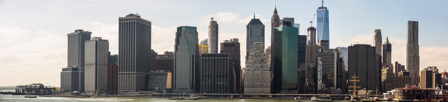 A large group of tall buildings in the city photo