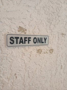 Staff Only, Authorized Personnel Only photo