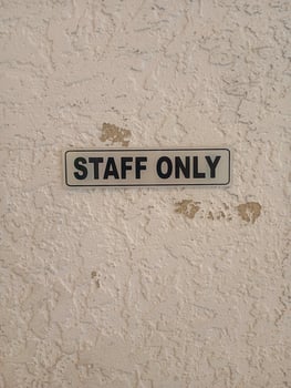 Staff Only, Authorized Personnel Only photo