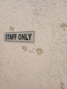 Staff Only, Authorized Personnel Only photo