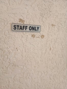 Staff Only, Authorized Personnel Only photo