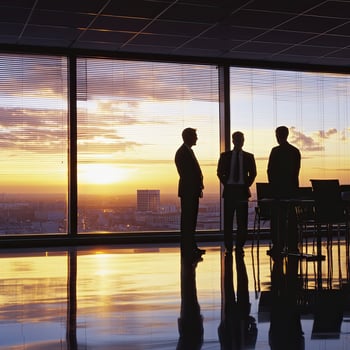 Mechanisms and listening to doing business and working with colleagues photo