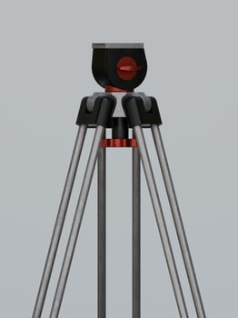 A tripod with a camera on top of it photo