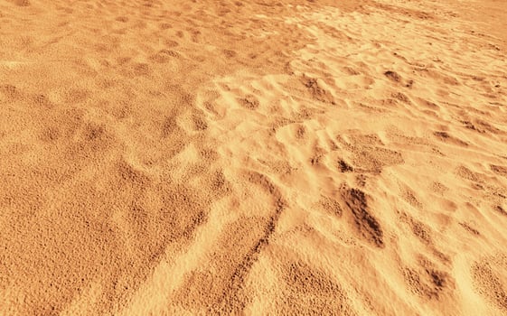 Dunes on the sea shore. Ripples in wet sand background texture. Beach sand background photo