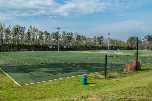 Soccer fields closed and empty Coronavirus Covid-19 photo