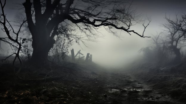 Phantom Fog Beware of what lurks in the thick fog of this spooky scene photo