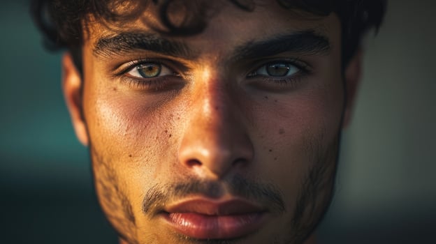 The hopeful expression of a man in his 20s determined to chase his dreams and not let them slip away photo