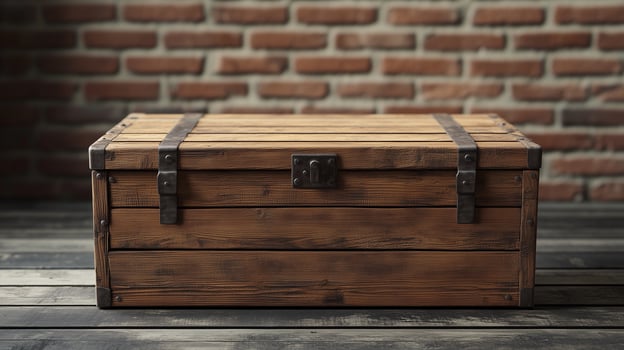 Brown wooden plank blocks box container storage material cutting tree photo