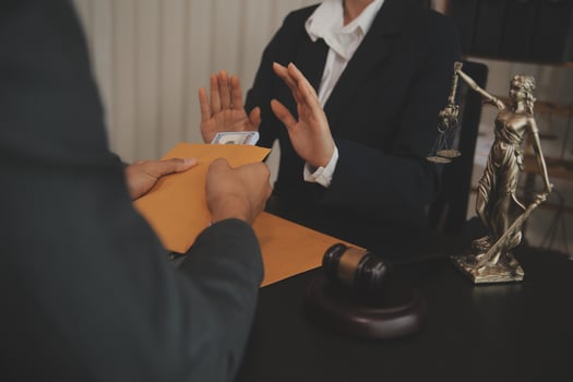 Law theme, gavel or mallet of the judge, lawyer enforcement officers, evidence-based cases taken into account in the court abount business, legislation. photo