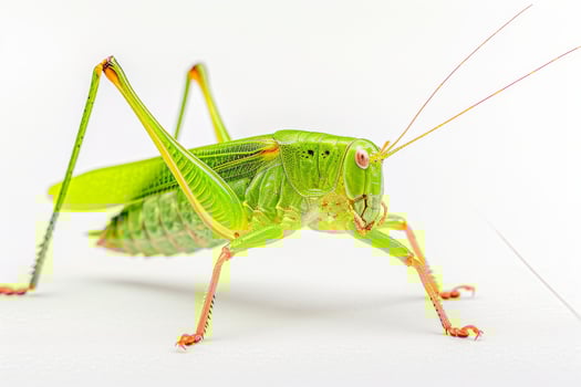 A green grasshopper photo