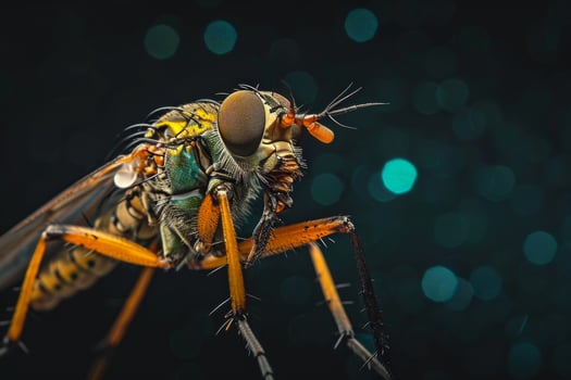 A fly with a long, sharp beak photo