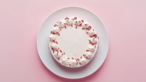 Sunflower flour sweet, layered cake dessert healthy gluten free pink background photo
