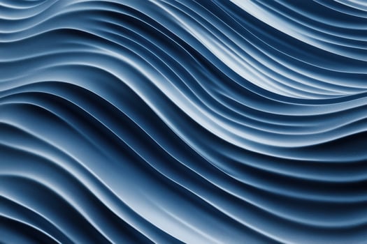 Abstract blue wave patterns showcasing smooth, flowing lines in a designed texture for artistic backgrounds or wall decor photo
