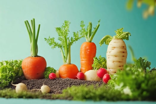 Capturing the Essence of World Food Day Celebrations with a Focus on Healthy Vegetables and Sustainable Eating Practices photo
