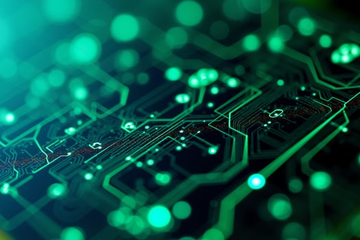 abstract futuristic of circuit board and processor computer, photo