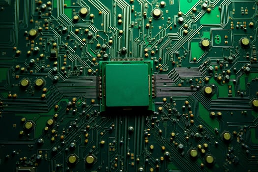 abstract futuristic of circuit board and processor computer, photo