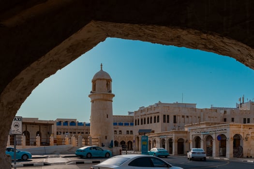 Doha, Qatar Architecture details of traditional arabian market Souq Waqif in Doha City in Qatar photo