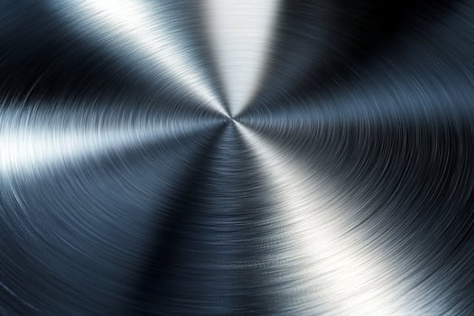 High-quality metal texture background with polished stainless steel plate with a gleaming reflection. photo