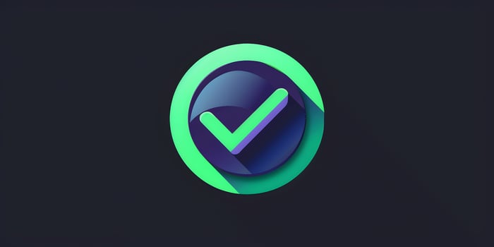 four red and green check and cross icons photo