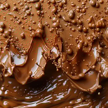 Photo of a chocolate cream waves