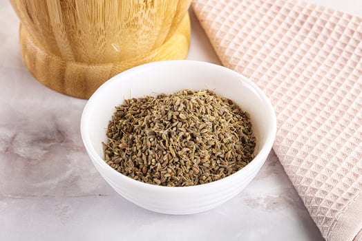 Anise sseds aroma in the bowl photo