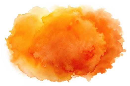 Abstract orange blob watercolor background photo