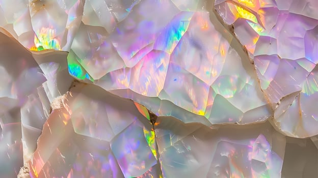 Stunning opal texture background showcasing vibrant colors and intricate patterns under light photo