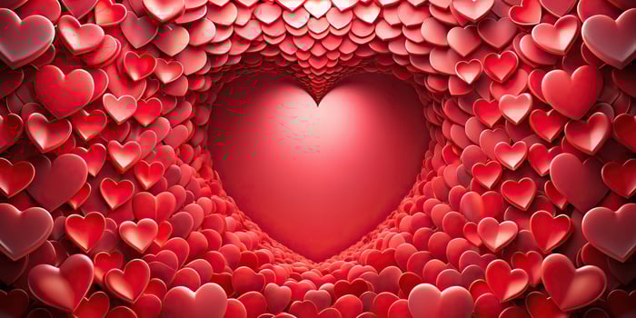 Abstract heart background wallpaper created with Forced Perspective photo