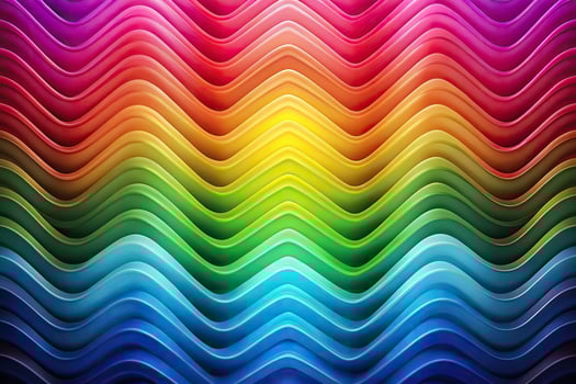 Abstract background with colorful spectral waves and geometric texture from a high angle view photo