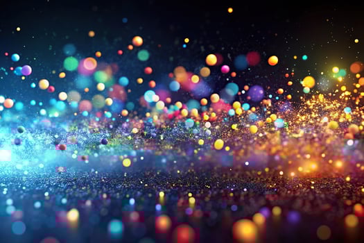 Abstract background of dealing with particles in medium shot photo