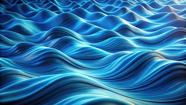 Abstract blue waves with a serene pattern photo