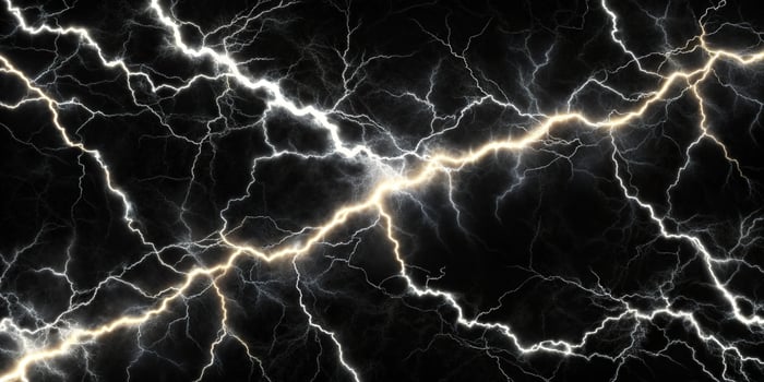 Abstract black marble lightning background photo