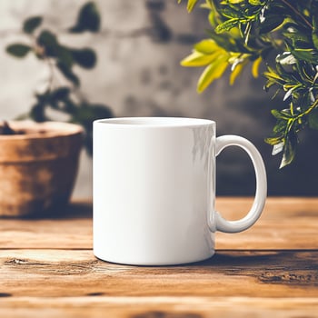 High-Quality Mug Mockup for Logo Presentation photo