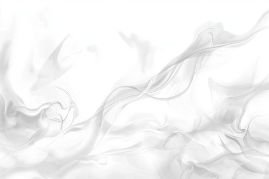 dense cloud of gray smoke rises elegantly, its soft edges blending into a radiant white background. The varying opacity adds a dreamlike quality to this ethereal display. photo