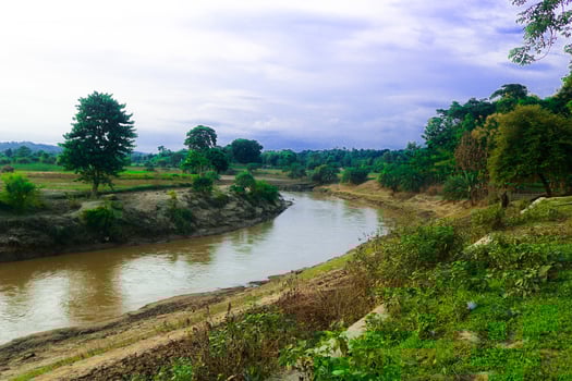 River in the forest at Chattogram province, Bangladesh. photo