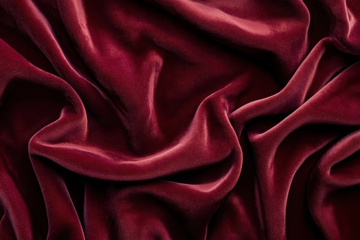 Draped Red Velvet Fabric Texture photo