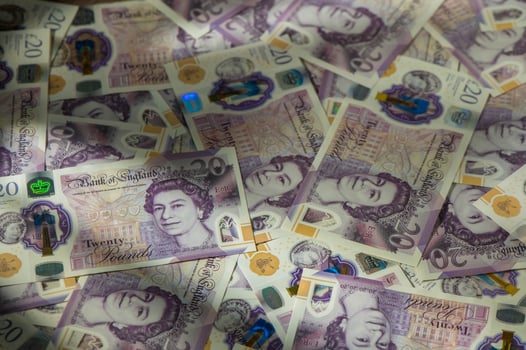 Pile of Twenty Pound Notes 1 photo