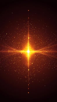 orange particle burst radiates outward with fiery intensity, scattering glowing particles in a captivating cosmic explosion that captures the imagination. photo