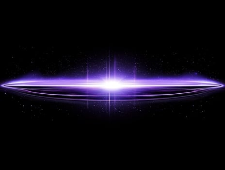awe-inspiring display of vibrant purple particles bursts outward from a central point, illuminating the darkness and creating an energetic wave-like effect. photo