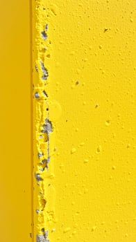 Yellow Wall With Flaking Paint photo