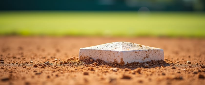 Baseball Home Plate Close-up photo