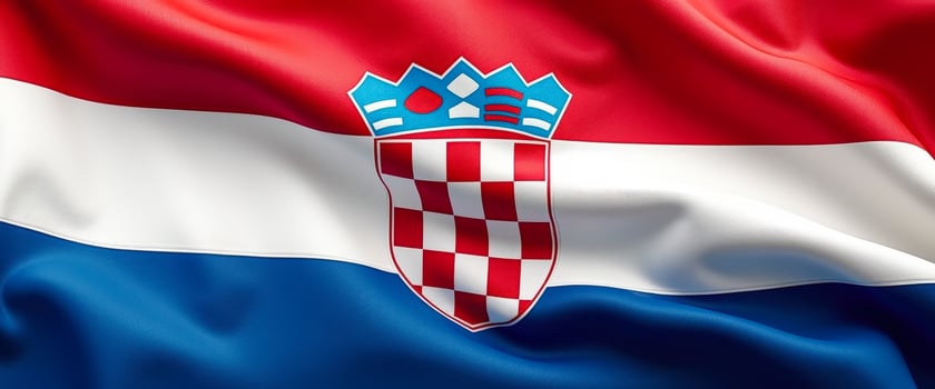 Croatian Flag Waving photo