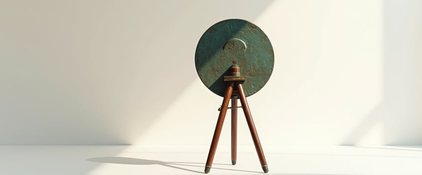Antique Tripod Table with Circular Top photo